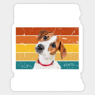 Every snack you make. Jack Russell retro design Sticker